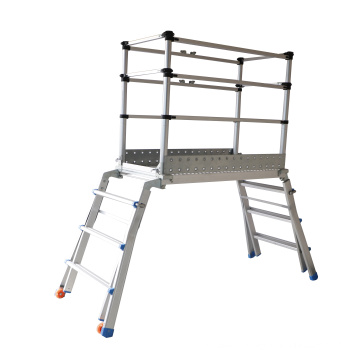 telescopic multi-purpose scaffolding ladder